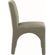 Meridian Furniture Gramercy Green Linen Textured Fabric Dining Chair (Set of 2)