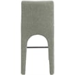 Meridian Furniture Gramercy Green Linen Textured Fabric Stool