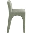 Meridian Furniture Gramercy Green Linen Textured Fabric Stool