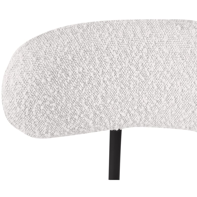 Meridian Furniture Beacon Cream Boucle Fabric Stool (Set of 2)