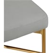 Meridian Furniture Rivage Light Grey Linen Textured Fabric Stool (Set of 2)