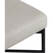 Meridian Furniture Rivage Beige Durable Linen Textured Fabric Stool (Set of 2)