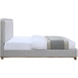 Meridian Furniture Nolita Grey Linen Textured Fabric King Bed