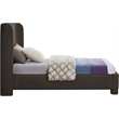 Meridian Furniture Penny Brown Boucle Fabric Twin Bed
