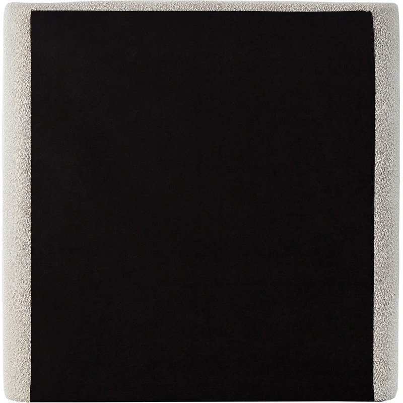 Meridian Furniture Penny Cream Boucle Fabric Twin Bed