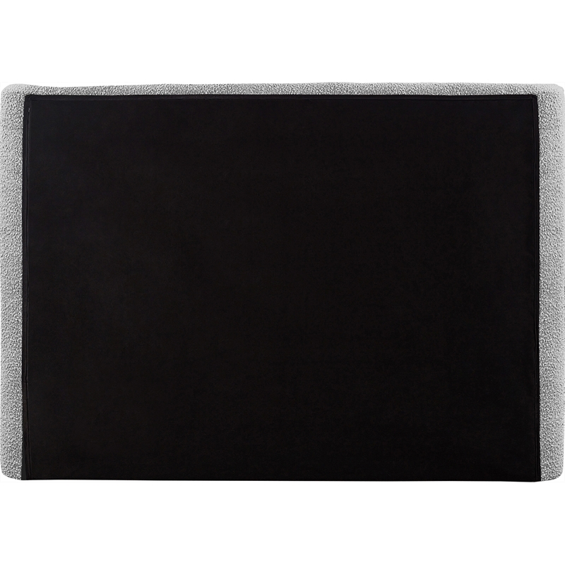 Meridian Furniture Penny Grey Boucle Fabric Full Bed