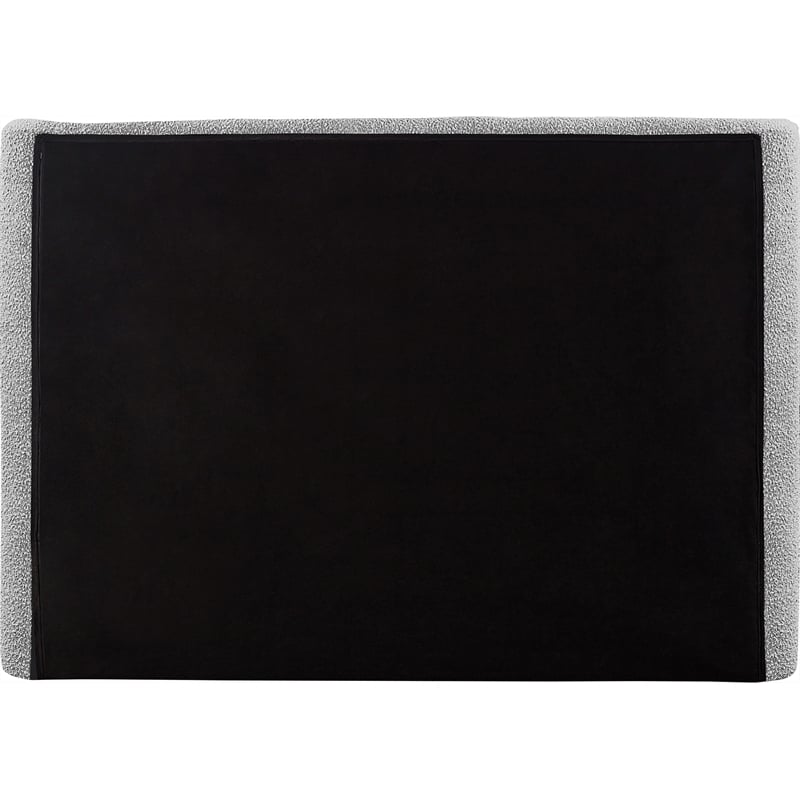 Meridian Furniture Penny Grey Boucle Fabric King Bed