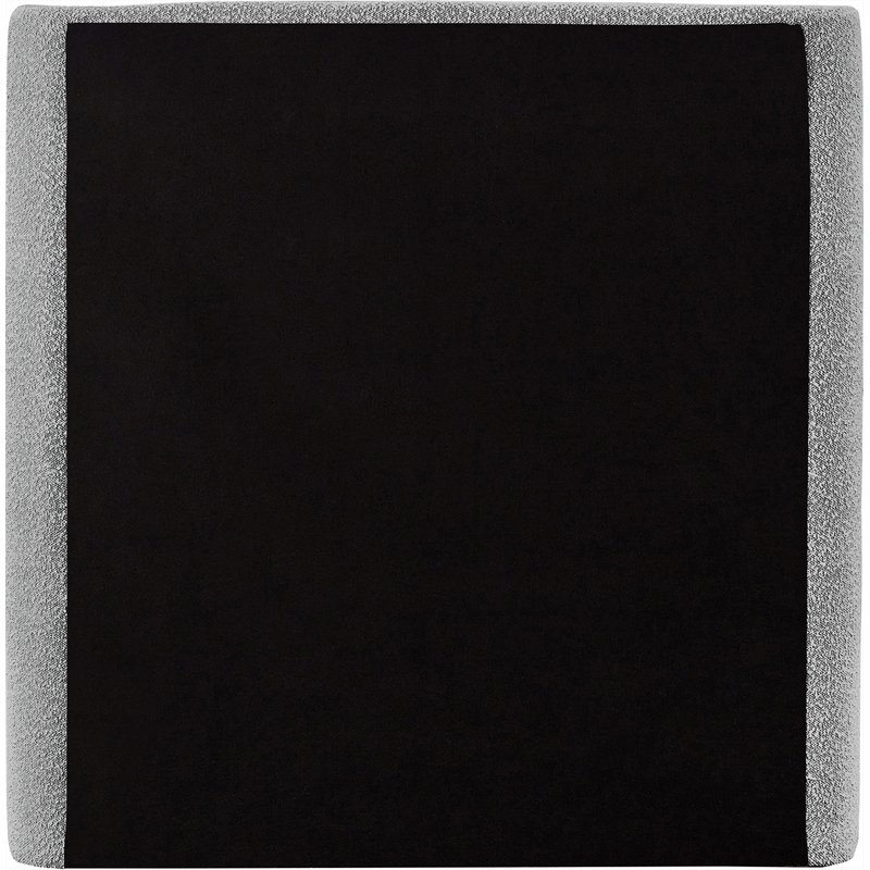 Meridian Furniture Penny Grey Boucle Fabric Twin Bed