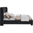 Meridian Furniture Penny Black Chenille Fabric Full Bed