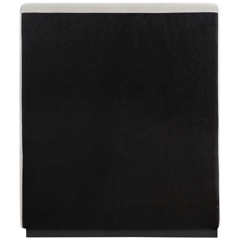 Meridian Furniture Alfie Beige Linen Textured Fabric Twin Bed