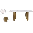 Meridian Furniture Niya White Dining Table