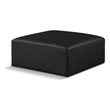 Meridian Furniture Cube Black Vegan Leather Ottoman