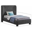 Meridian Furniture Penny Black Fabric Twin Bed