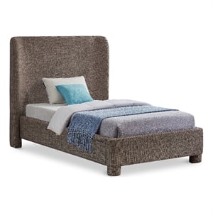 Meridian Furniture Penny Brown Fabric Twin Bed