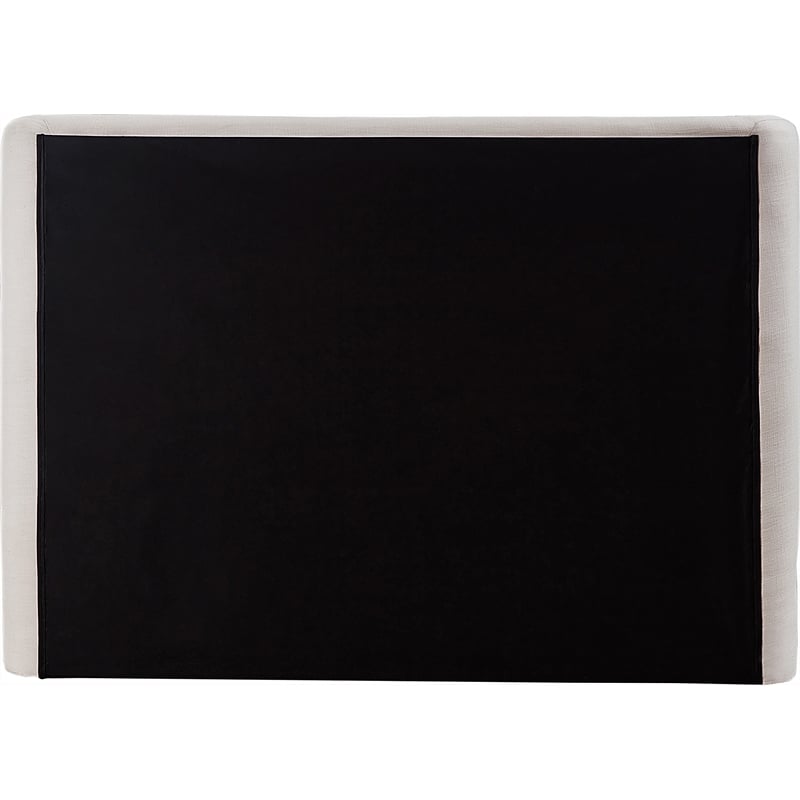 Meridian Furniture Penny Cream Linen Textured Fabric Full Bed