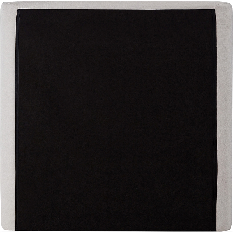 Meridian Furniture Penny Cream Linen Textured Fabric Twin Bed