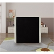 Meridian Furniture Penny Cream Chenille Fabric Twin Bed