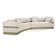 Meridian Furniture Belsa Cream Velvet 2pc. Sectional
