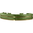 Meridian Furniture Belsa Olive Velvet 2pc. Sectional