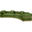 Meridian Furniture Belsa Olive Velvet 2pc. Sectional