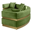 Meridian Furniture Belsa Olive Velvet 2pc. Sectional