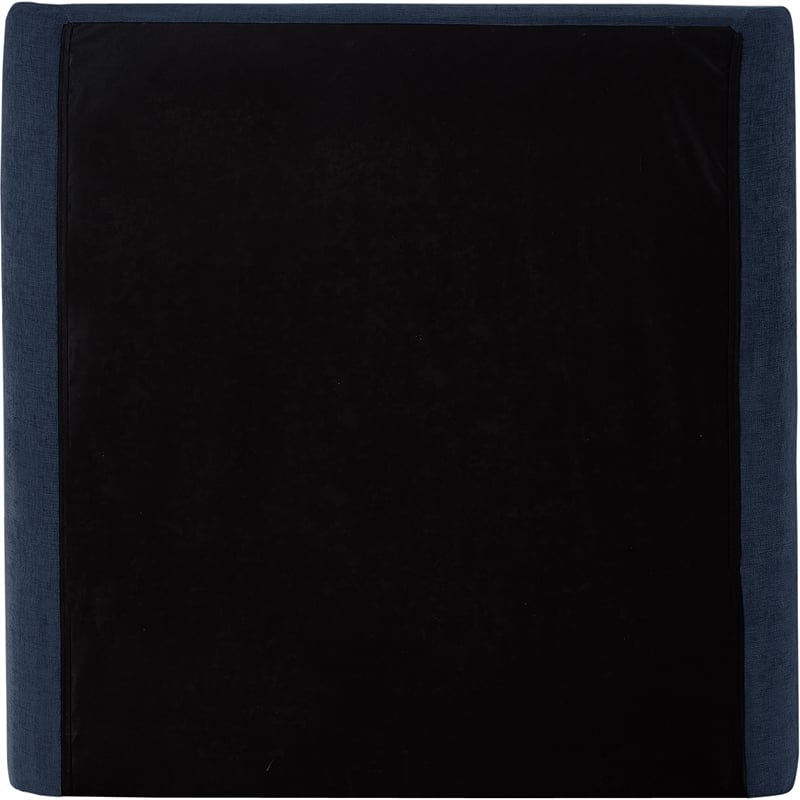 Meridian Furniture Penny Navy Chenille Fabric Twin Bed