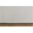 Meridian Furniture Flynn Cream Linen Textured Fabric Twin Bed