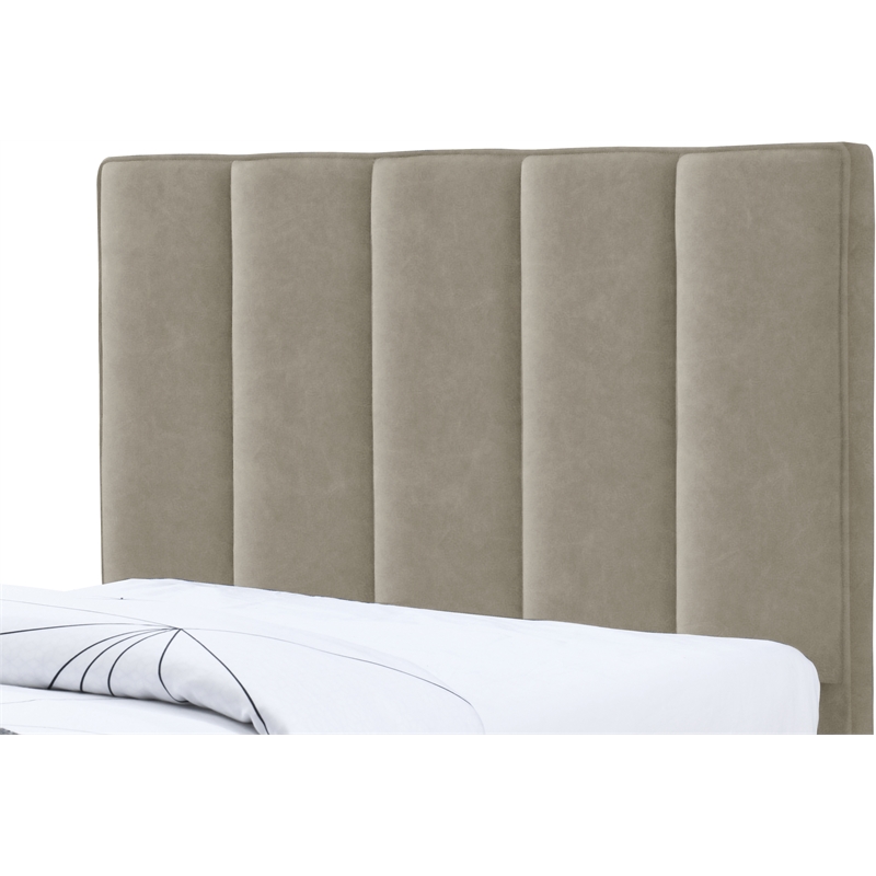 Meridian Furniture Hudson Beige Vegan Leather Twin Trundle Bed