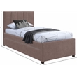 Meridian Furniture Hudson Brown Vegan Leather Twin Trundle Bed