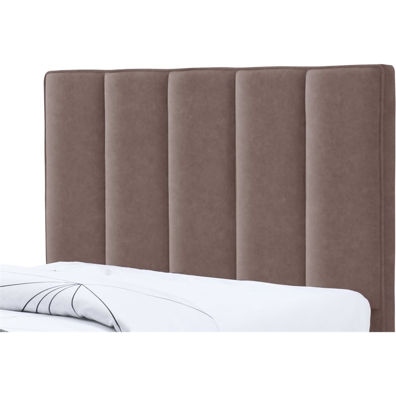 Meridian Furniture Hudson Brown Vegan Leather Twin Trundle Bed