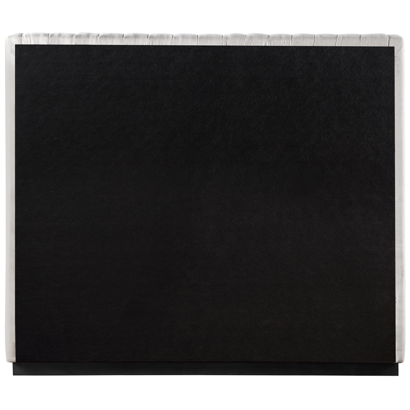 Meridian Furniture Logan Beige Linen Textured Fabric Full Bed