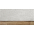 Meridian Furniture Logan Cream Linen Textured Fabric King Bed