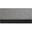 Meridian Furniture Logan Grey Linen Textured Fabric King Bed