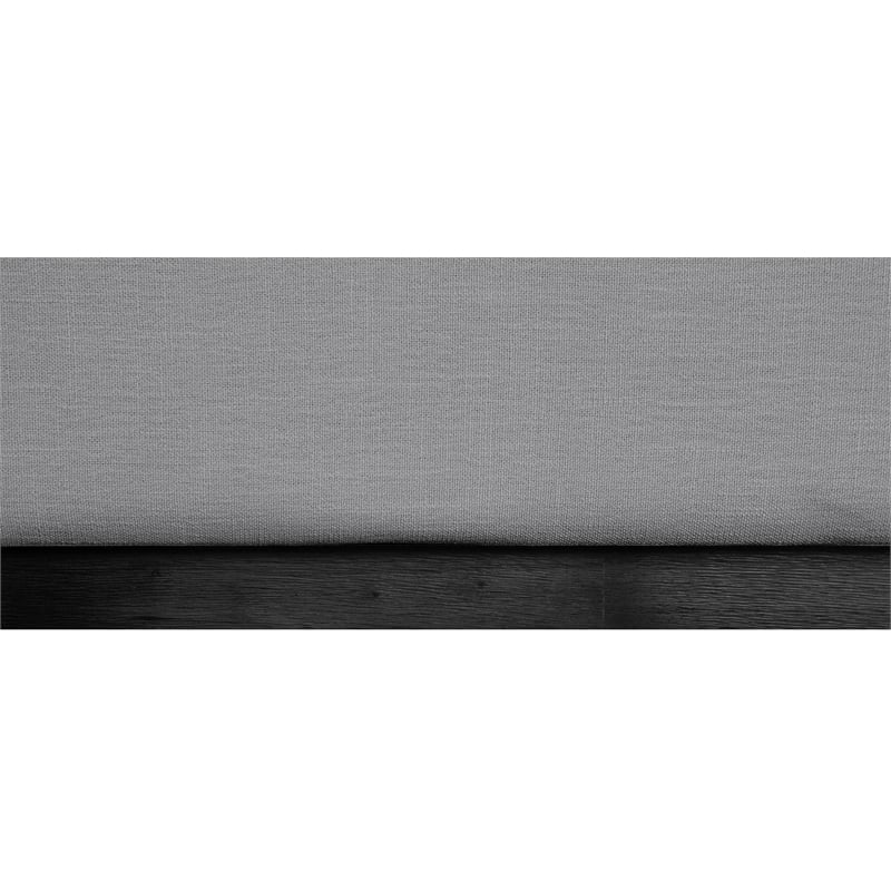 Meridian Furniture Logan Grey Linen Textured Fabric Twin Bed