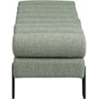 Meridian Furniture Akeela Green Linen Textured Fabric Bench