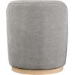 Meridian Furniture Clarita Light Grey Chenille Fabric Swivel Accent Chair