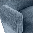 Meridian Furniture Clarita Light Blue Chenille Fabric Swivel Accent Chair