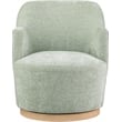 Meridian Furniture Clarita Mint Chenille Fabric Swivel Accent Chair