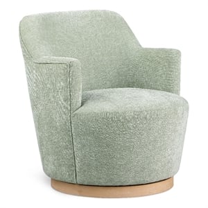 Meridian Furniture Clarita Mint Chenille Fabric Swivel Accent Chair