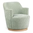 Meridian Furniture Clarita Mint Chenille Fabric Swivel Accent Chair