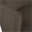 Meridian Furniture Clarita Brown Boucle Fabric Swivel Accent Chair