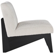 Meridian Furniture Chapman Cream Boucle Fabric Accent Chair
