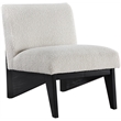Meridian Furniture Chapman Cream Boucle Fabric Accent Chair