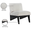 Meridian Furniture Chapman Cream Boucle Fabric Accent Chair