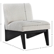 Meridian Furniture Chapman Cream Boucle Fabric Accent Chair