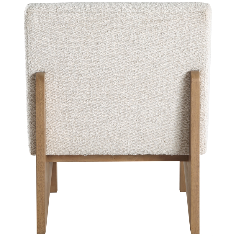 Meridian Furniture Chapman Cream Boucle Fabric Accent Chair