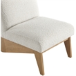 Meridian Furniture Chapman Cream Boucle Fabric Accent Chair