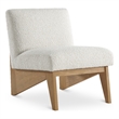 Meridian Furniture Chapman Cream Boucle Fabric Accent Chair