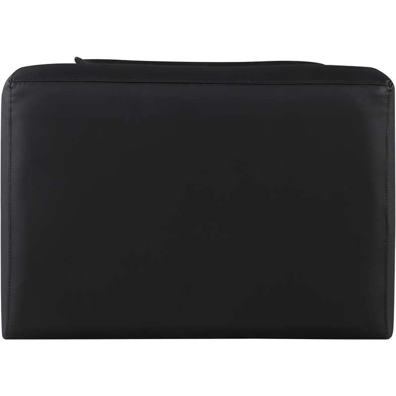 Meridian Furniture Cube Black Vegan Leather Armless Chair