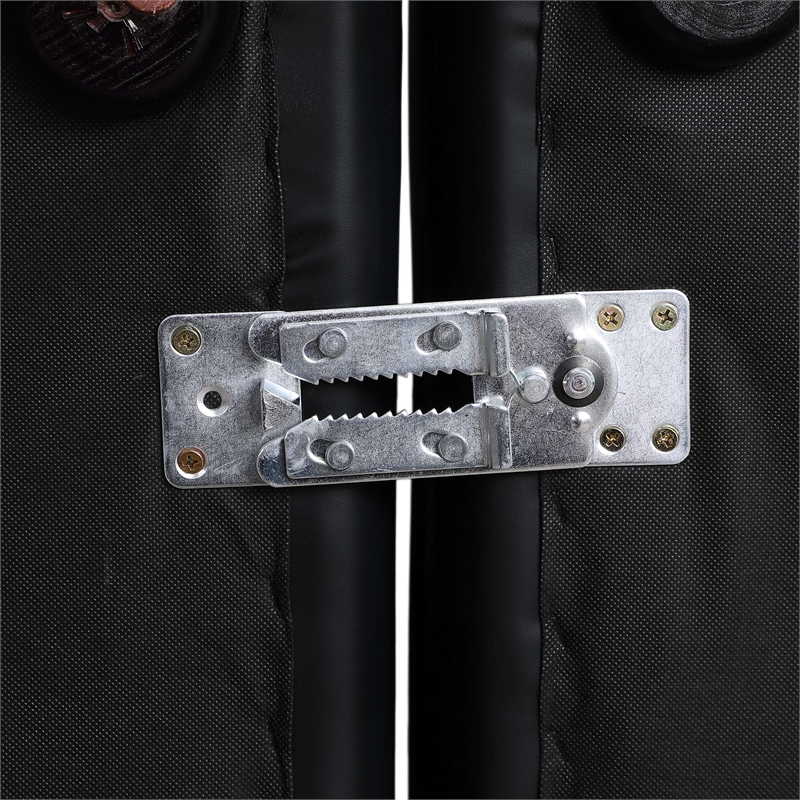 Meridian Furniture Cube Black Vegan Leather Armless Chair